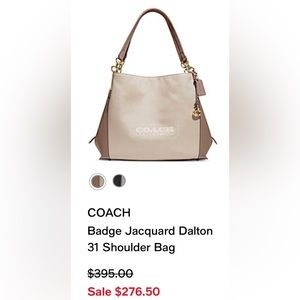 Brand new never worn Coach Shoulder Bag Tan